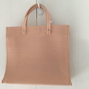 Clare V. Petite Simple Leather Tote